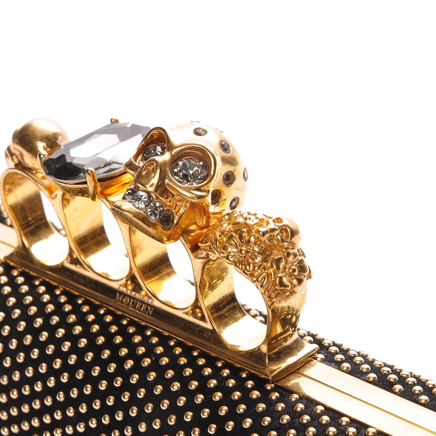 Alexander McQueen Studded Knucklebox Clutch Black 7 of 9