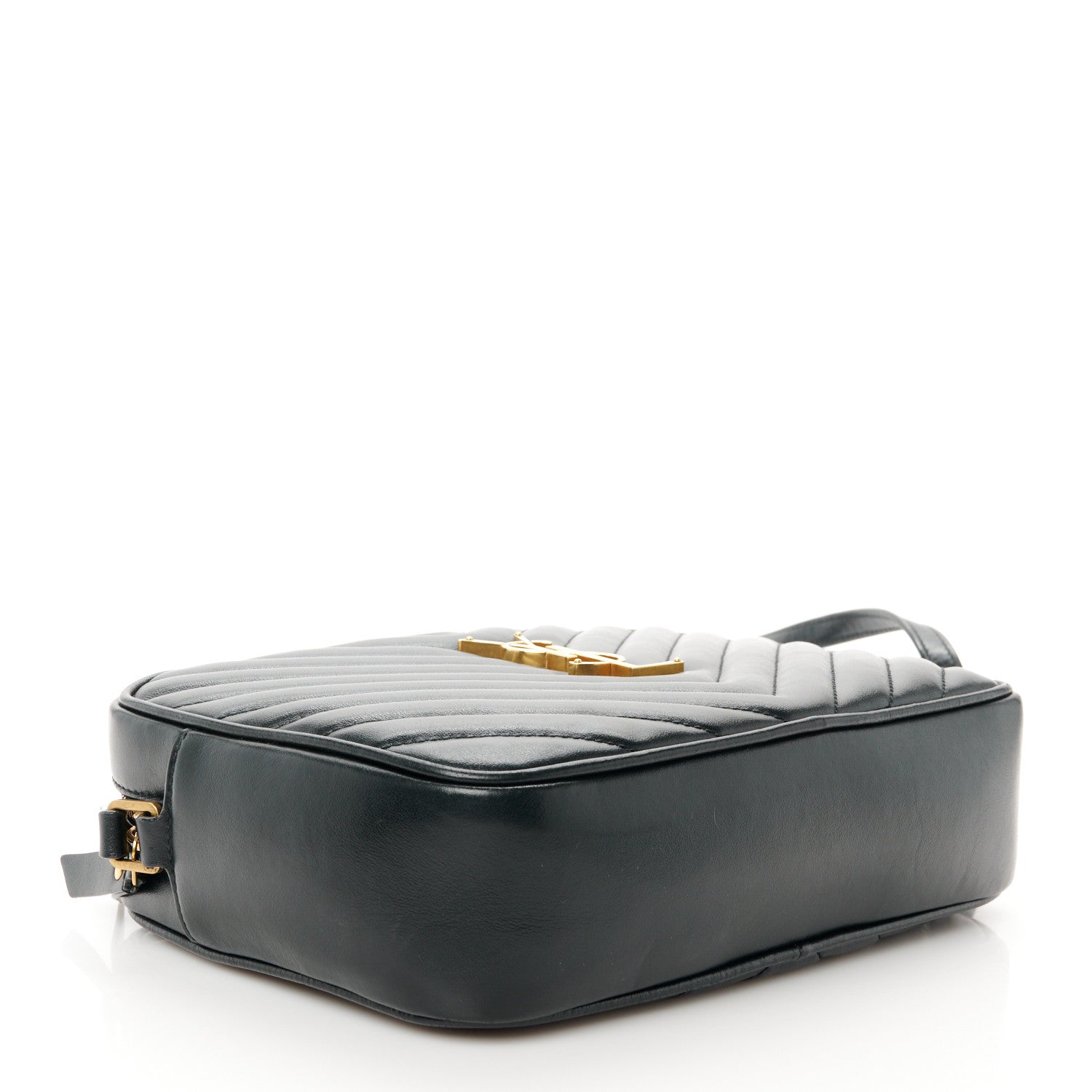 Saint Laurent Calfskin Matelasse Monogram Lou Camera Bag Black 4 of 11
