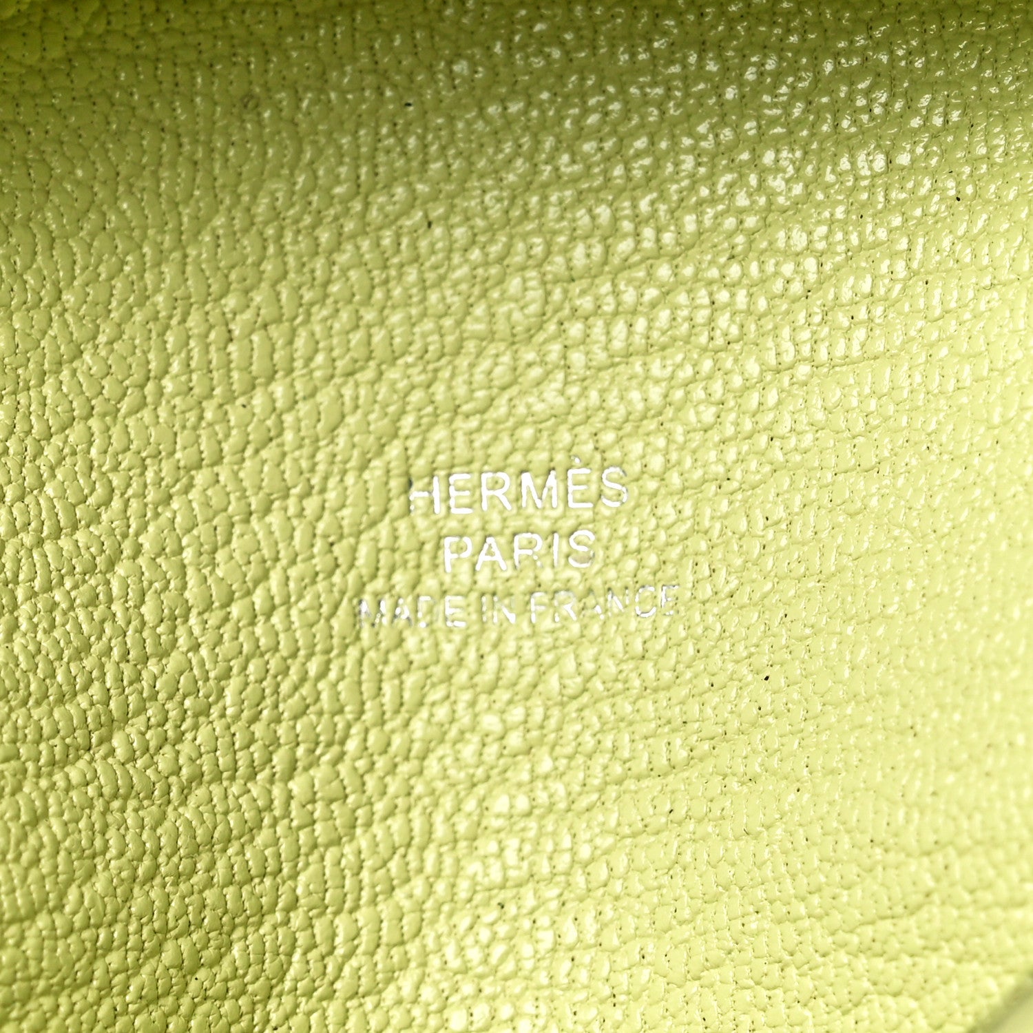 Hermes Chevre Mysore Bastia Coin Purse Jaune Bourgeon 5 of 10