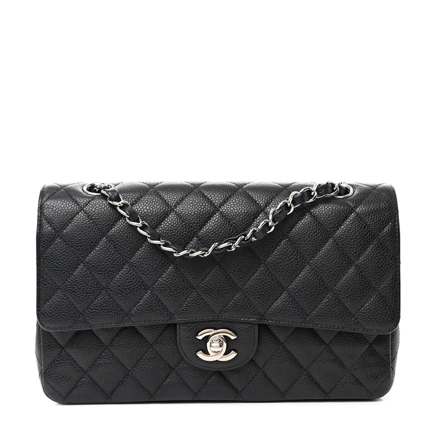 Chanel Caviar Quilted Medium Double Flap Black 1 of 10