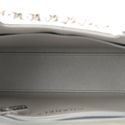 Chanel Mirror Calfskin Metallic Calfskin Quilted Nano Kelly Shopper Silvery 5 of 11