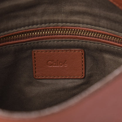 Chloe Calfskin Medium Marcie Round Zip Crossbody Bag Maple Leaf 6 of 17