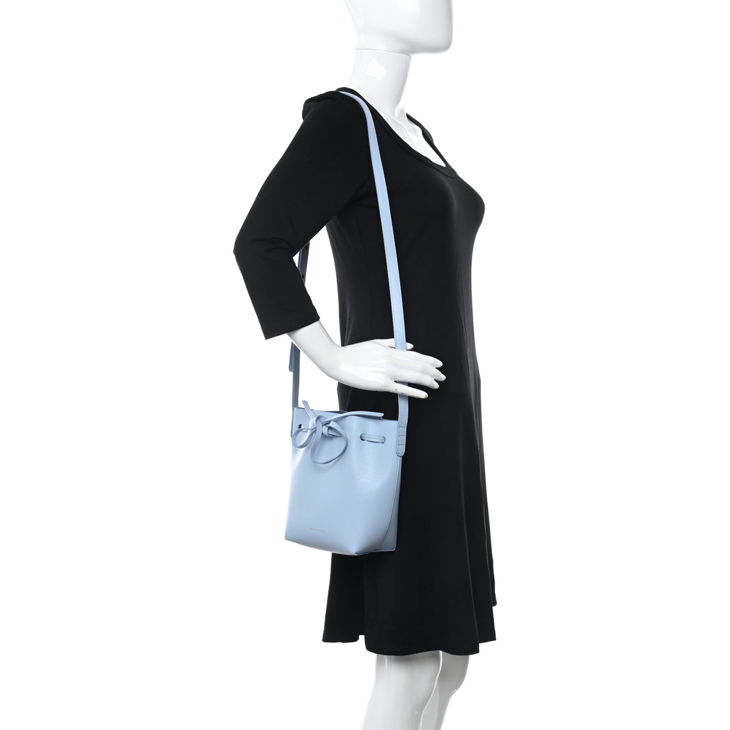 Saffiano Mini Bucket Bag Light Blue