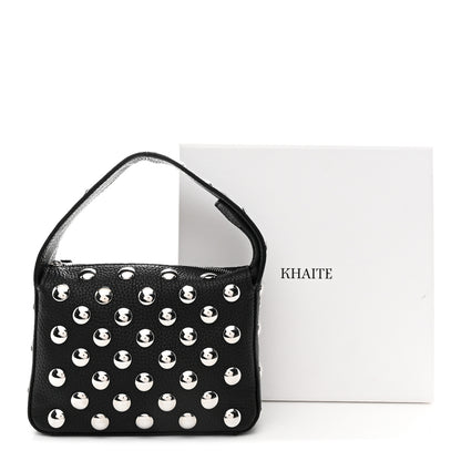 Khaite Pebbled Sport Calfskin Studded Small Elena Black 10 of 10