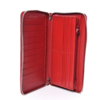 Gucci Guccissima Signature Zip Around Organizer Wallet Hibiscus Red 5 of 8