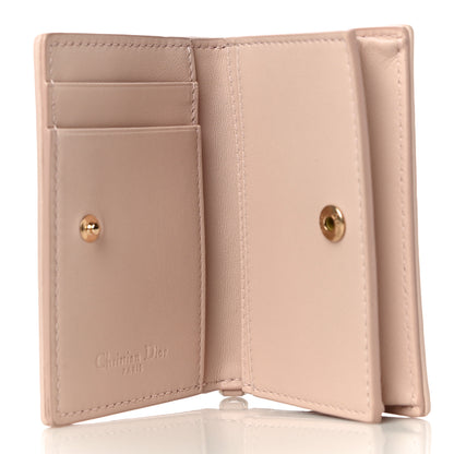 Christian Dior Lambskin Cannage Small Lady Dior Flap Card Holder Light Pink 7 of 10