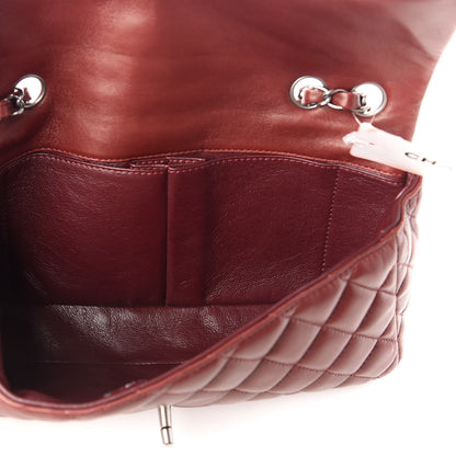 Chanel Lambskin Quilted East West Flap Dark Red 5 of 9
