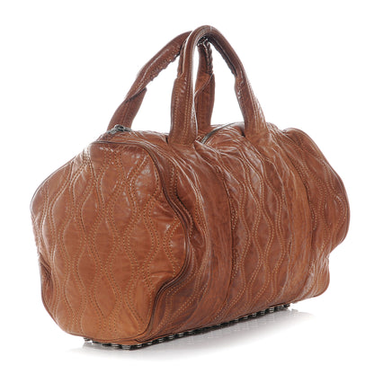 Alexander Wang Quilted Leather Rocco Brown 2 of 5