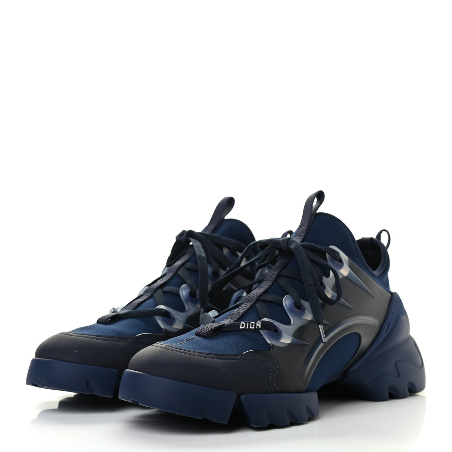 Neoprene Rubber Womens D-Connect Sneakers 40 Indigo Blue