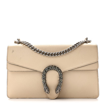 Gucci Textured Calfskin Crystal Small Dionysus Shoulder Bag Mystic White 1 of 11
