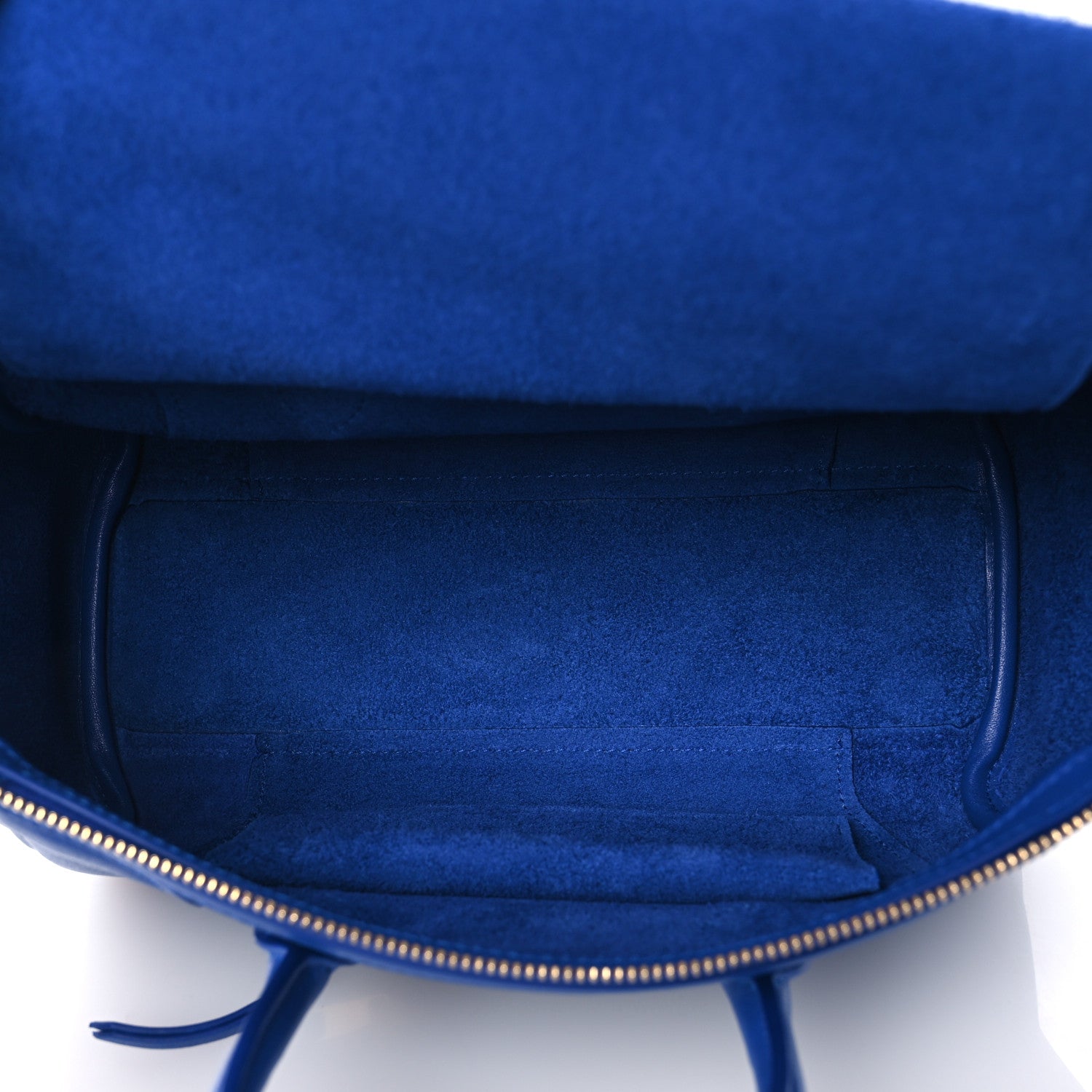 Celine Supple Shiny Lambskin Little New Luggage Oxide Blue 1795430