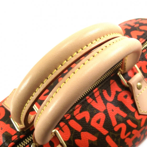 Louis Vuitton Monogram Graffiti Speedy 30 Orange 6 of 9