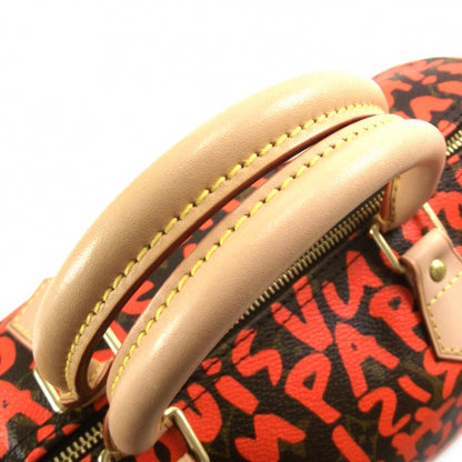 Louis Vuitton Monogram Graffiti Speedy 30 Orange 6 of 9