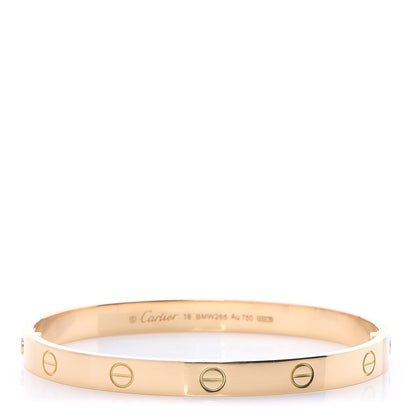 Cartier 18K Yellow Gold LOVE Bracelet 18 1 of 6