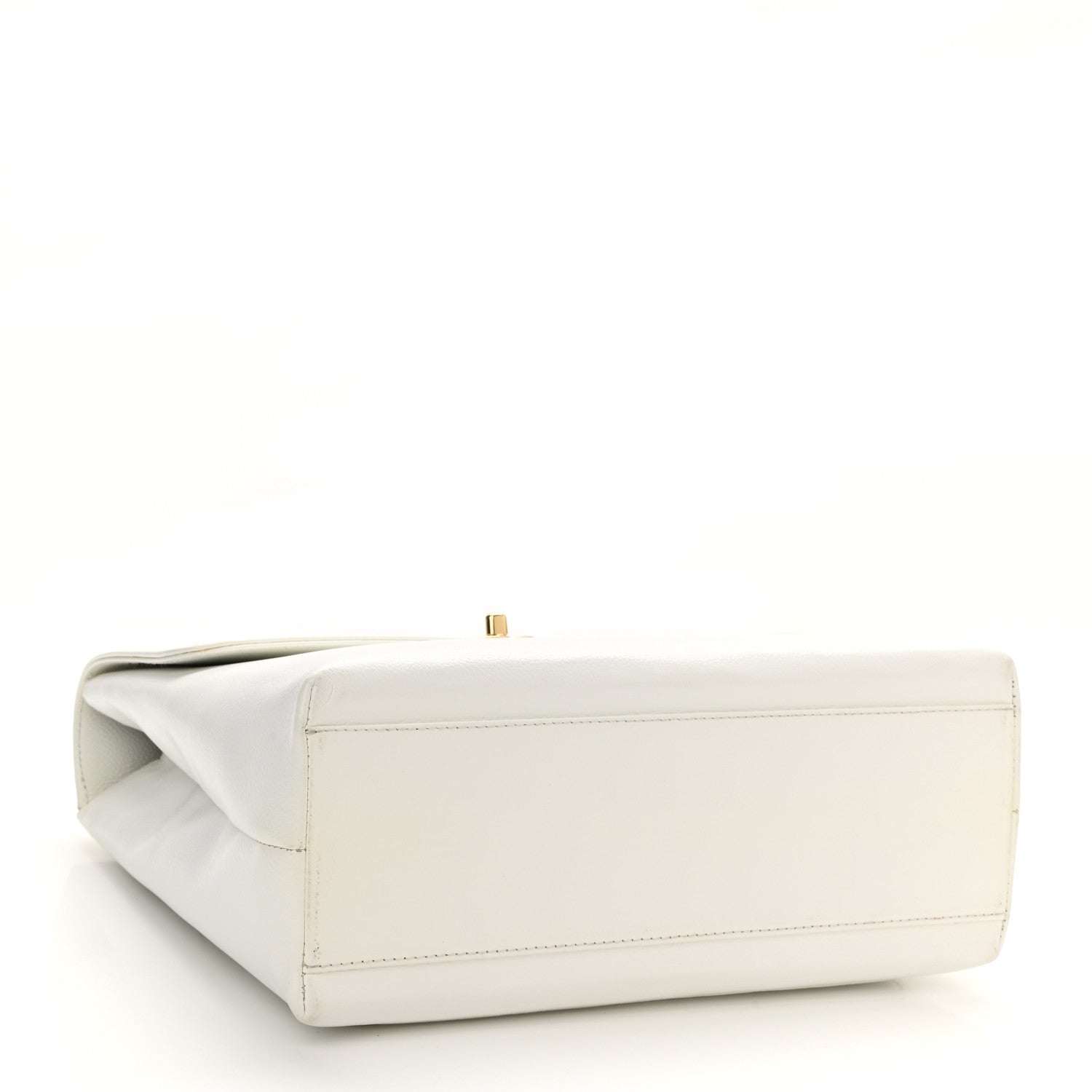 Chanel Caviar Jumbo Kelly Flap White 3 of 9