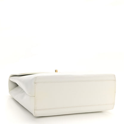 Chanel Caviar Jumbo Kelly Flap White 3 of 9