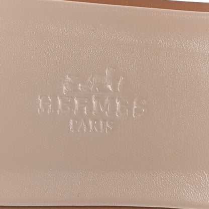 Hermes Box Calfskin Oran Sandals 39 Camel 8 of 10