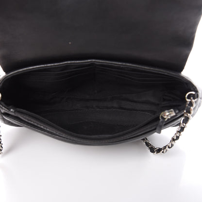 Chanel Lambskin Half Moon Wallet On Chain WOC Black 5 of 13