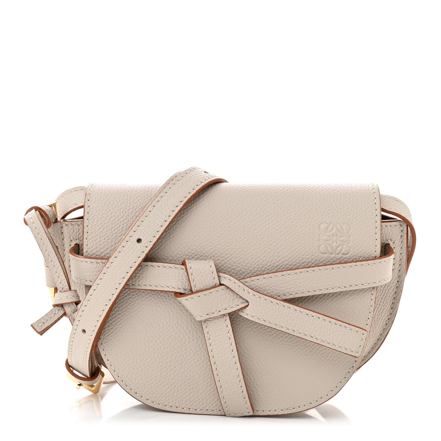 Loewe Grained Calfskin Mini Gate Dual Bag Light Ghost 1 of 10