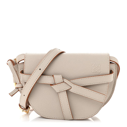 Loewe Grained Calfskin Mini Gate Dual Bag Light Ghost 1 of 10