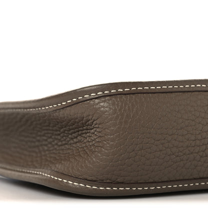 Hermes Taurillon Clemence Amazone Evelyne TPM Etoupe Bleu Indigo 8 of 10