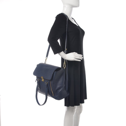 3.1 Phillip Lim 3.1 Textured Calfskin Large Pashli Satchel Ink 2 of 18