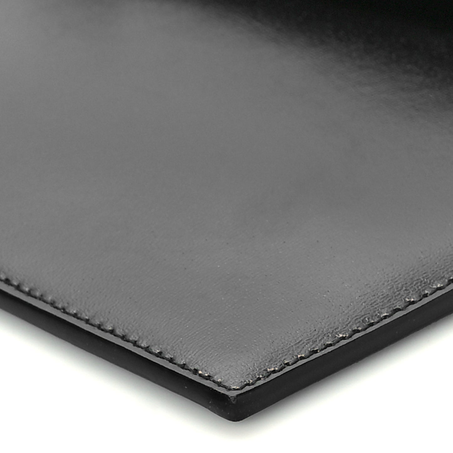 Smooth Shiny Calfskin Monogram Uptown Pouch Black