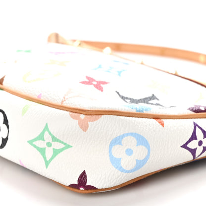 Louis Vuitton Monogram Multicolor Pochette Accessories White 10 of 10