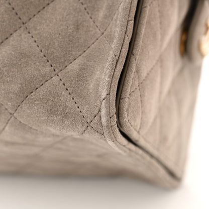 Chanel Suede Quilted Medium Chanel 25 Handbag Dark Grey 12 of 13