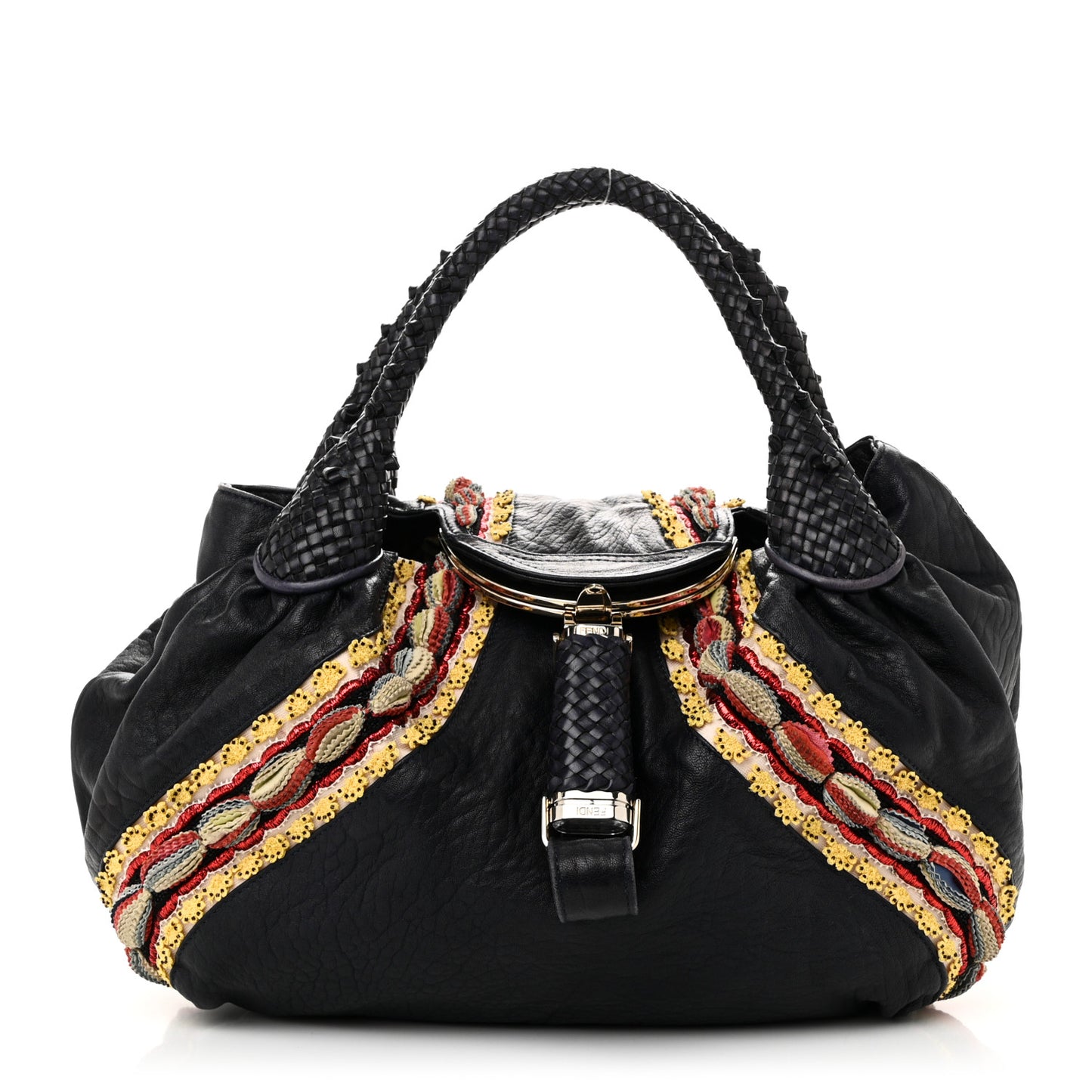 Nappa Embroidered Spy Purple Multicolor