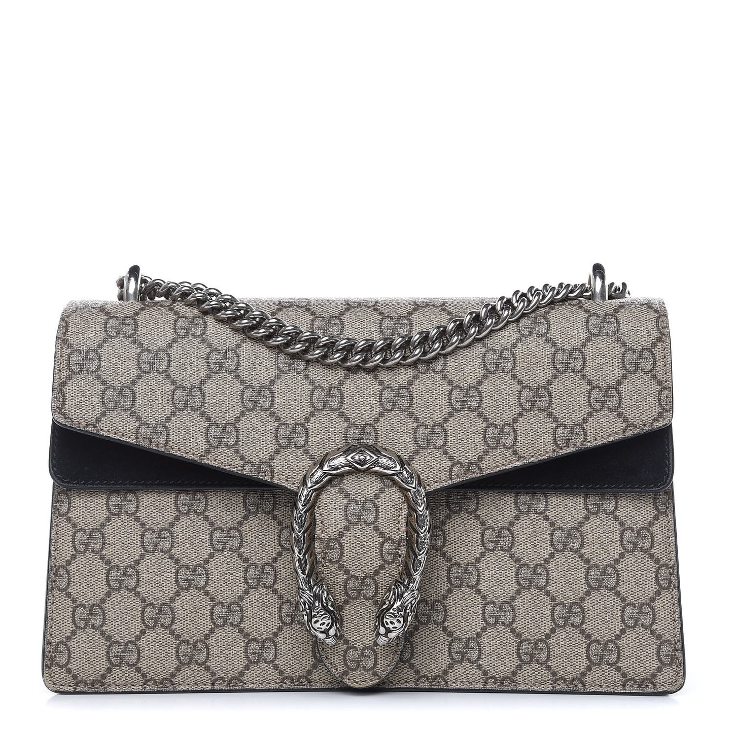GG Supreme Monogram Small Dionysus Shoulder Bag Black