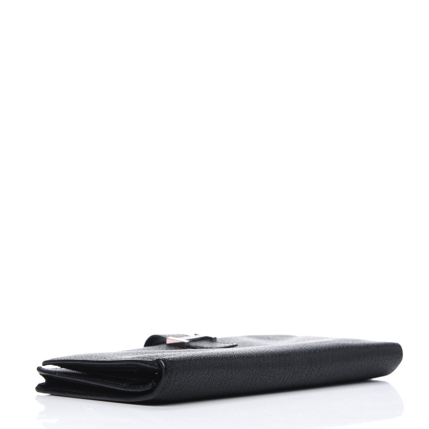 Chevre Mysore Bearn Gusset Wallet Black
