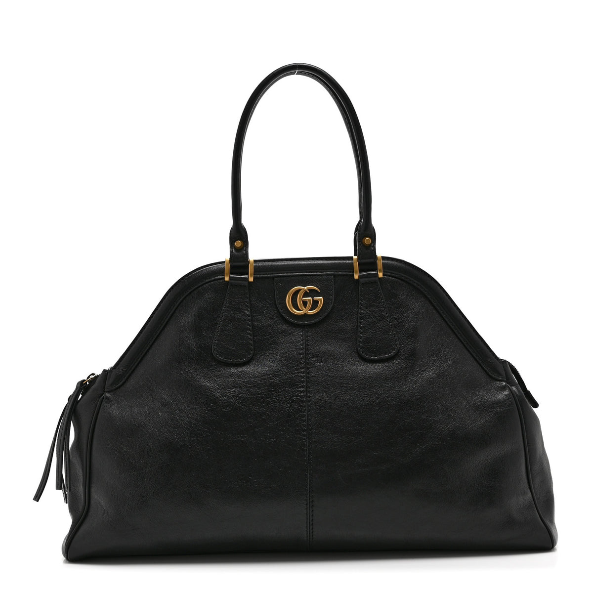 Gucci Calfskin Large Re(Belle) Top Handle Bag Black 1 of 11