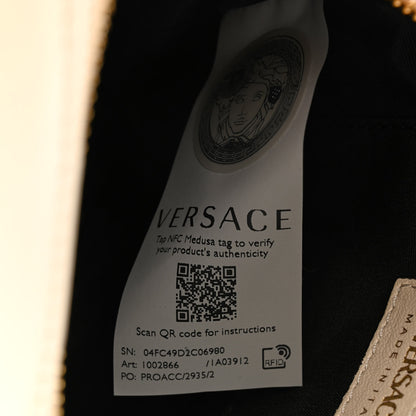 Versace Nappa Quilted La Medusa Round Camera Bag White 7 of 11
