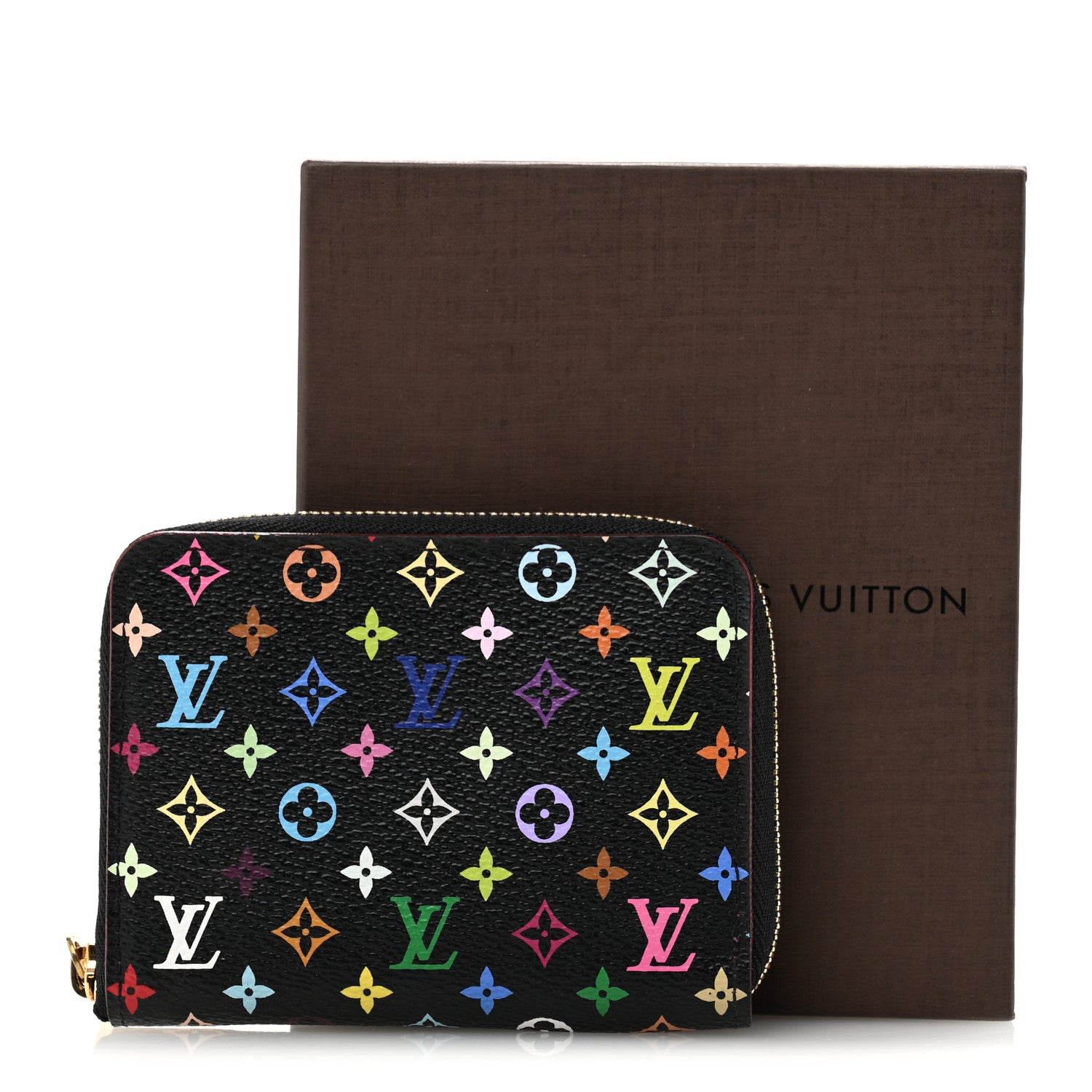 Louis Vuitton Monogram Multicolor Zippy Coin Purse Black Grenade 9 of 9
