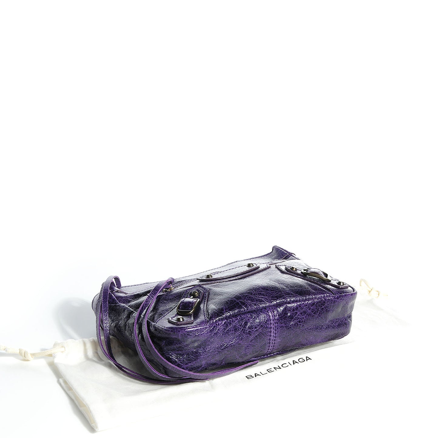 Chevre Porte Toilette Makeup Clutch Violet
