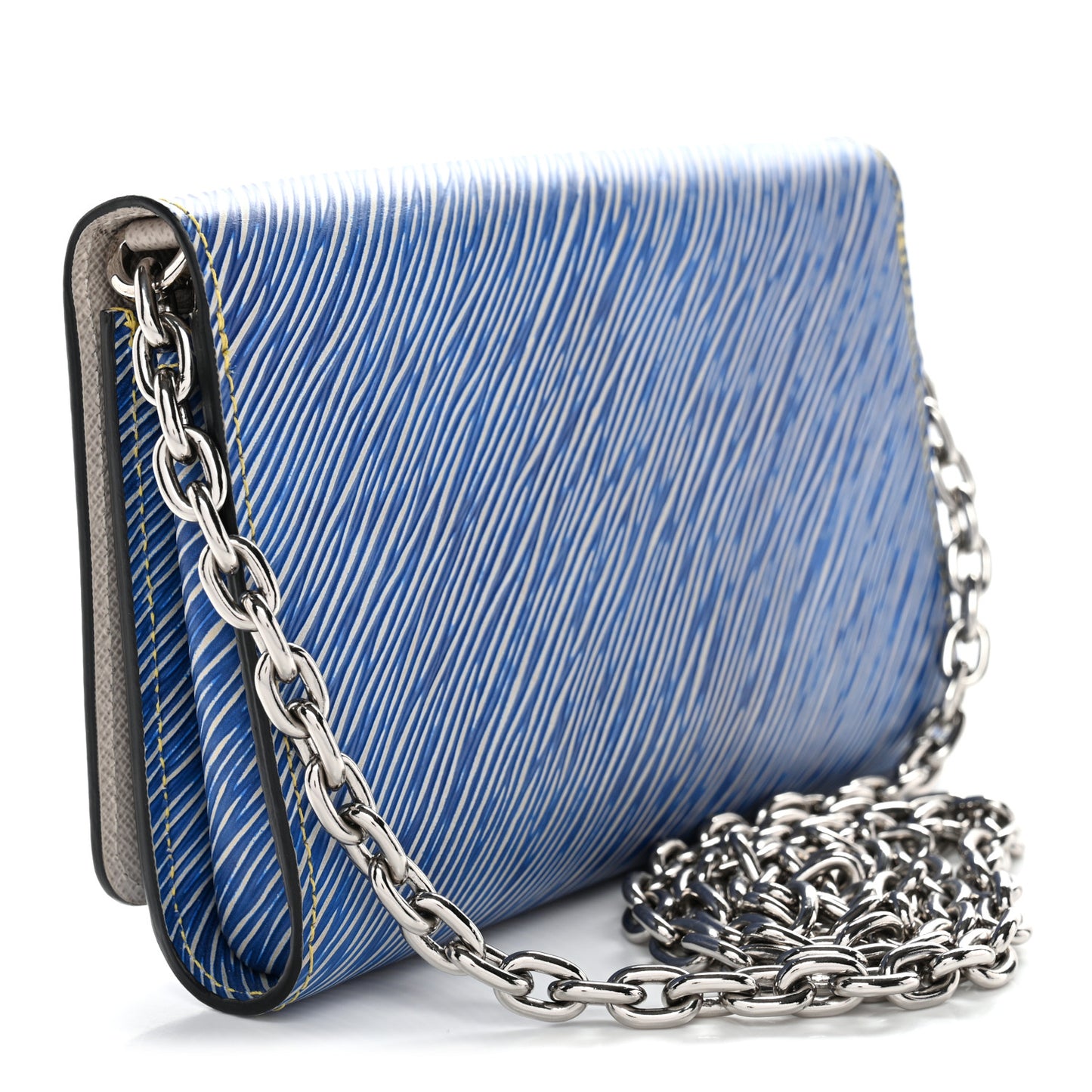 Epi Pins Twist Chain Wallet Denim Light