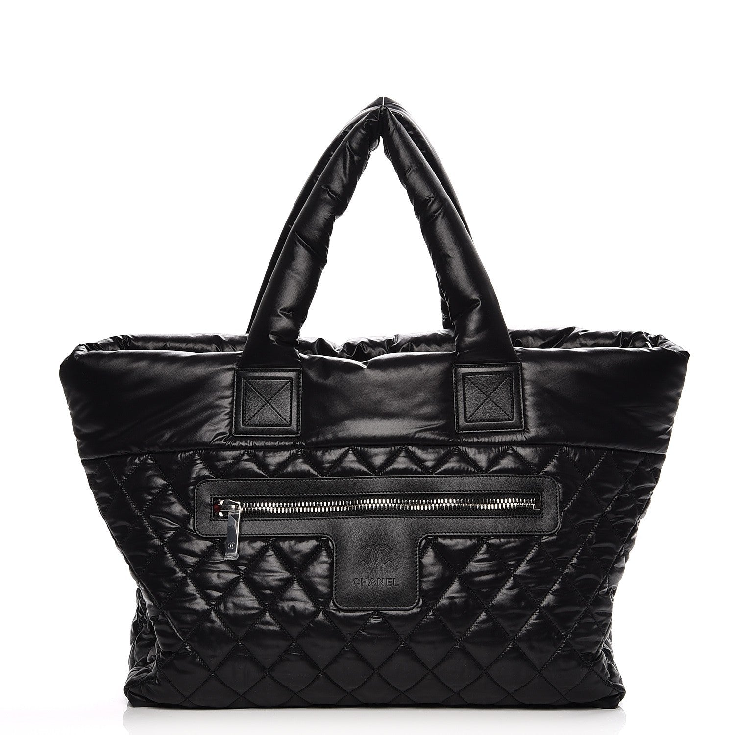 Chanel Nylon Quilted Large Coco Cocoon Tote Black 1 of 8