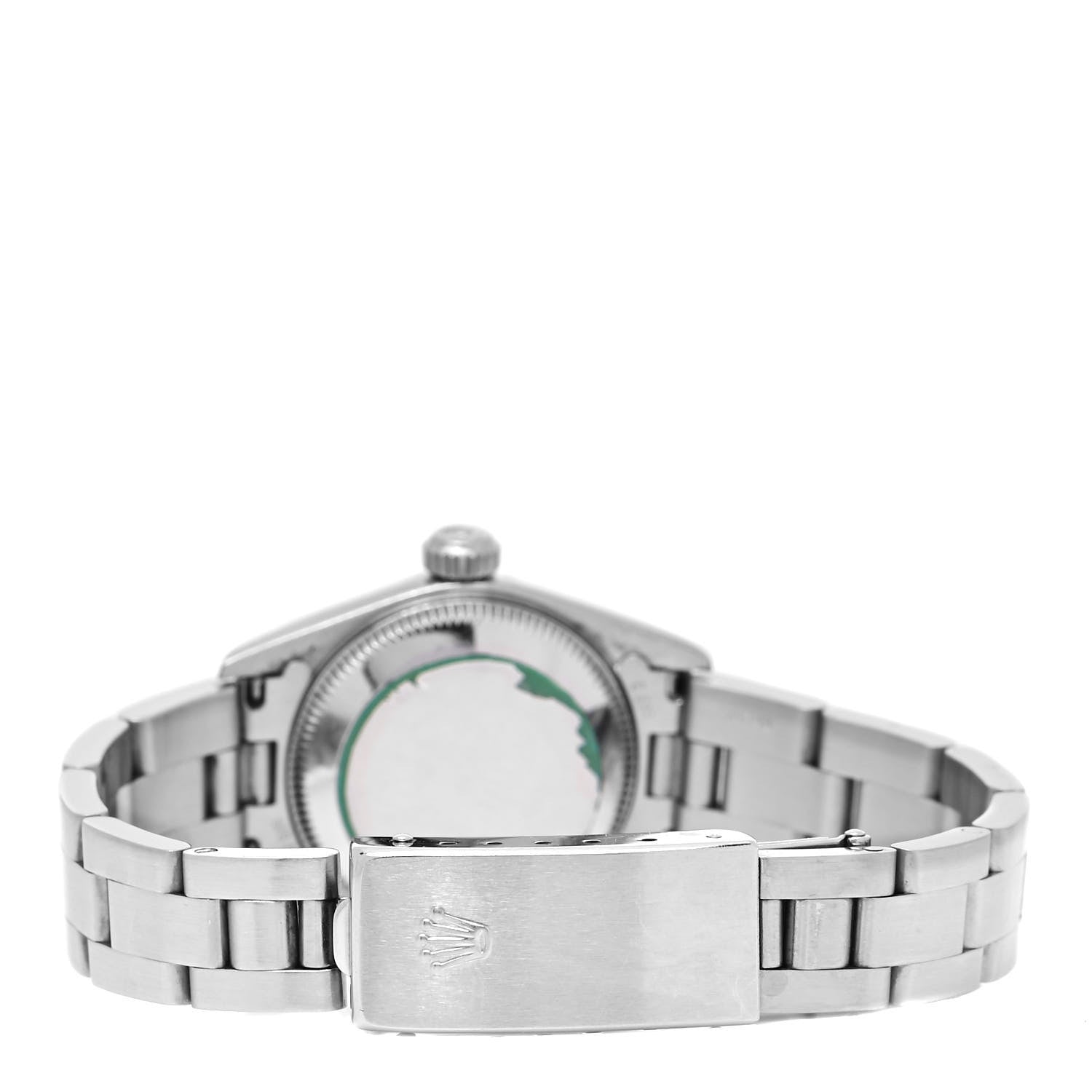 Rolex Stainless Steel 24mm Oyster Perpetual Watch Pink 67180 3 of 4