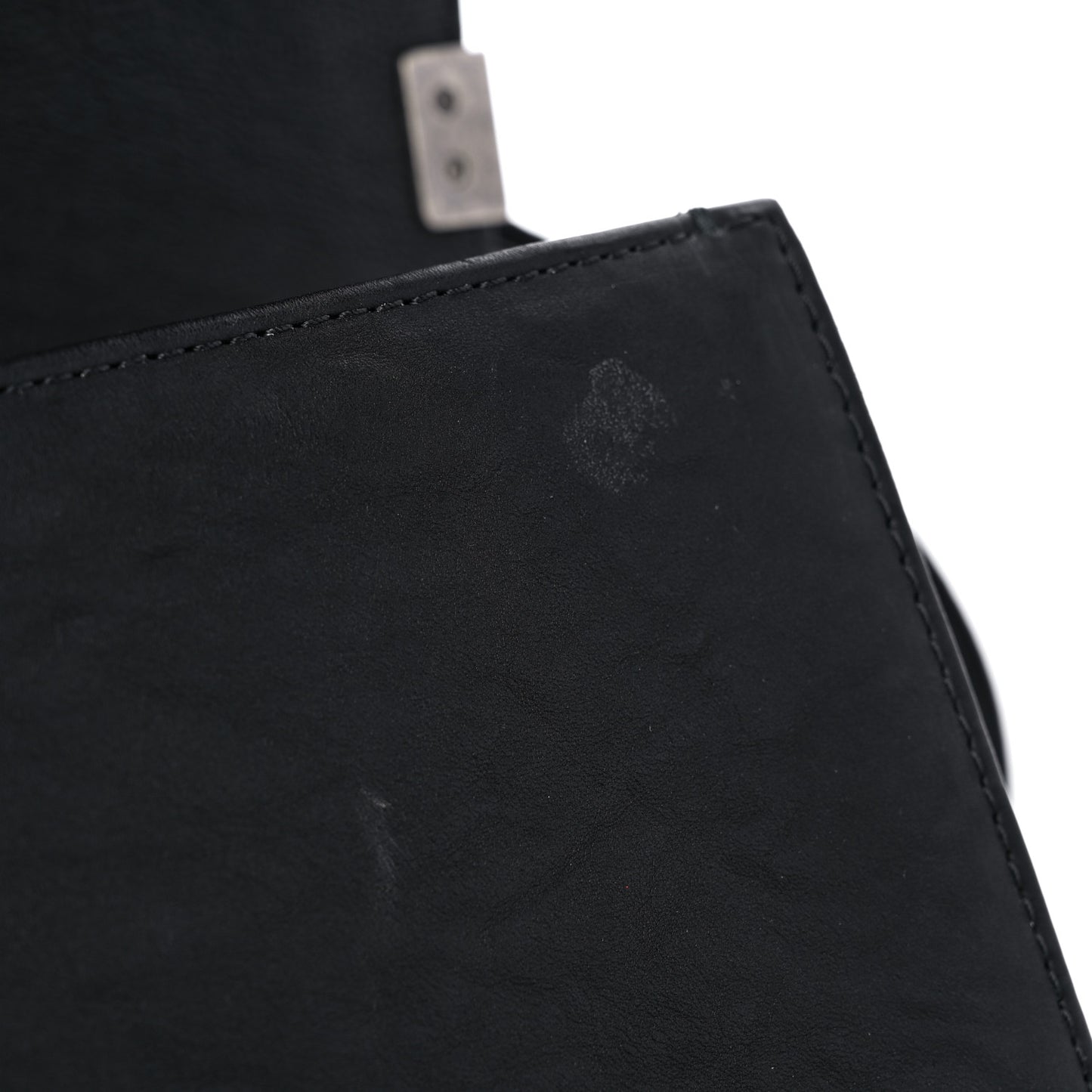 Calfskin Quilted Metal Embellished Paris Dallas Medium Boy Flap Black