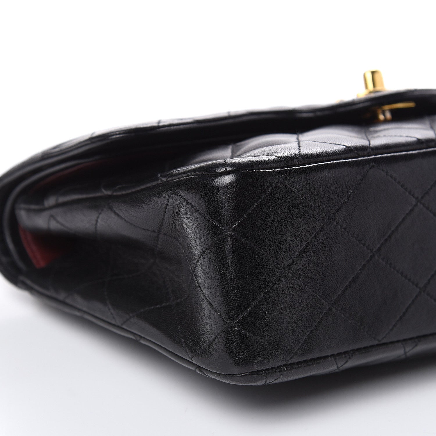Chanel Lambskin Quilted Medium Double Flap Black 9 of 12
