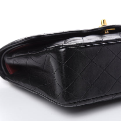 Chanel Lambskin Quilted Medium Double Flap Black 9 of 12