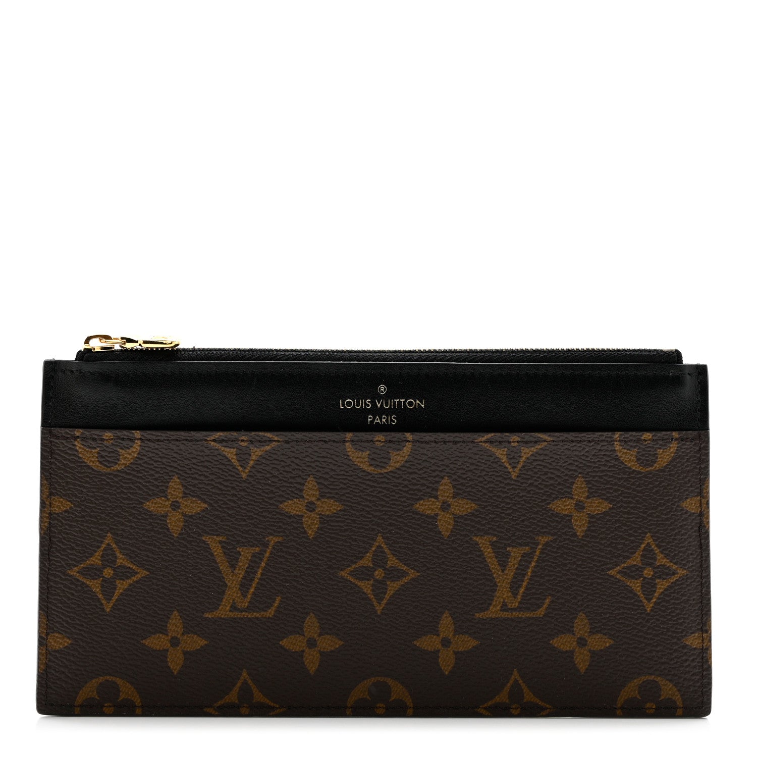 Louis Vuitton Monogram Slim Purse Black 1 of 6