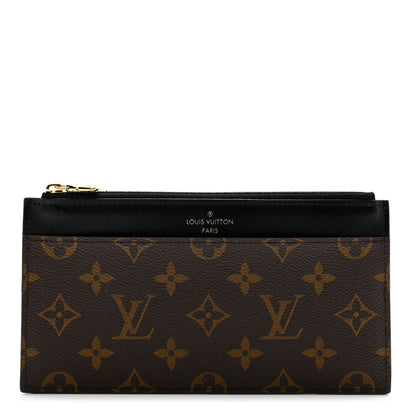 Louis Vuitton Monogram Slim Purse Black 1 of 6