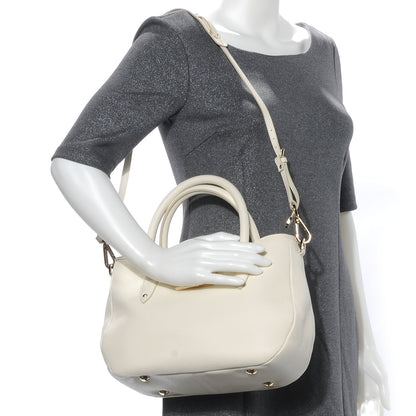 Jimmy Choo Calfskin Rania White 2 of 7