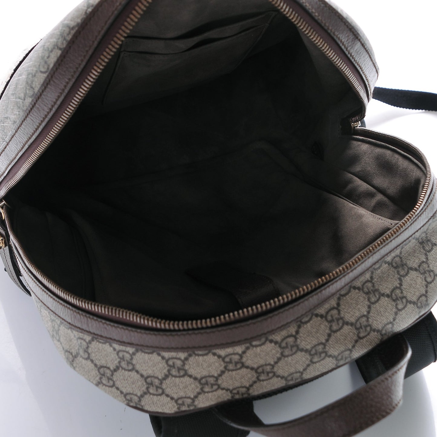 GG Supreme Monogram Web Animalier Bee Dome Backpack