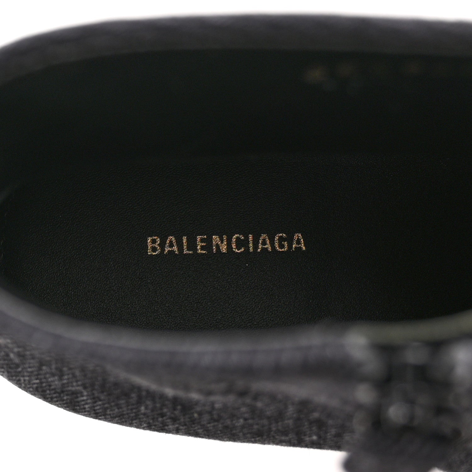 Balenciaga Denim BB Pointy Toe Ankle Booties 41 Black Vintage 7 of 10
