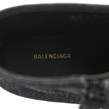 Balenciaga Denim BB Pointy Toe Ankle Booties 41 Black Vintage 7 of 10