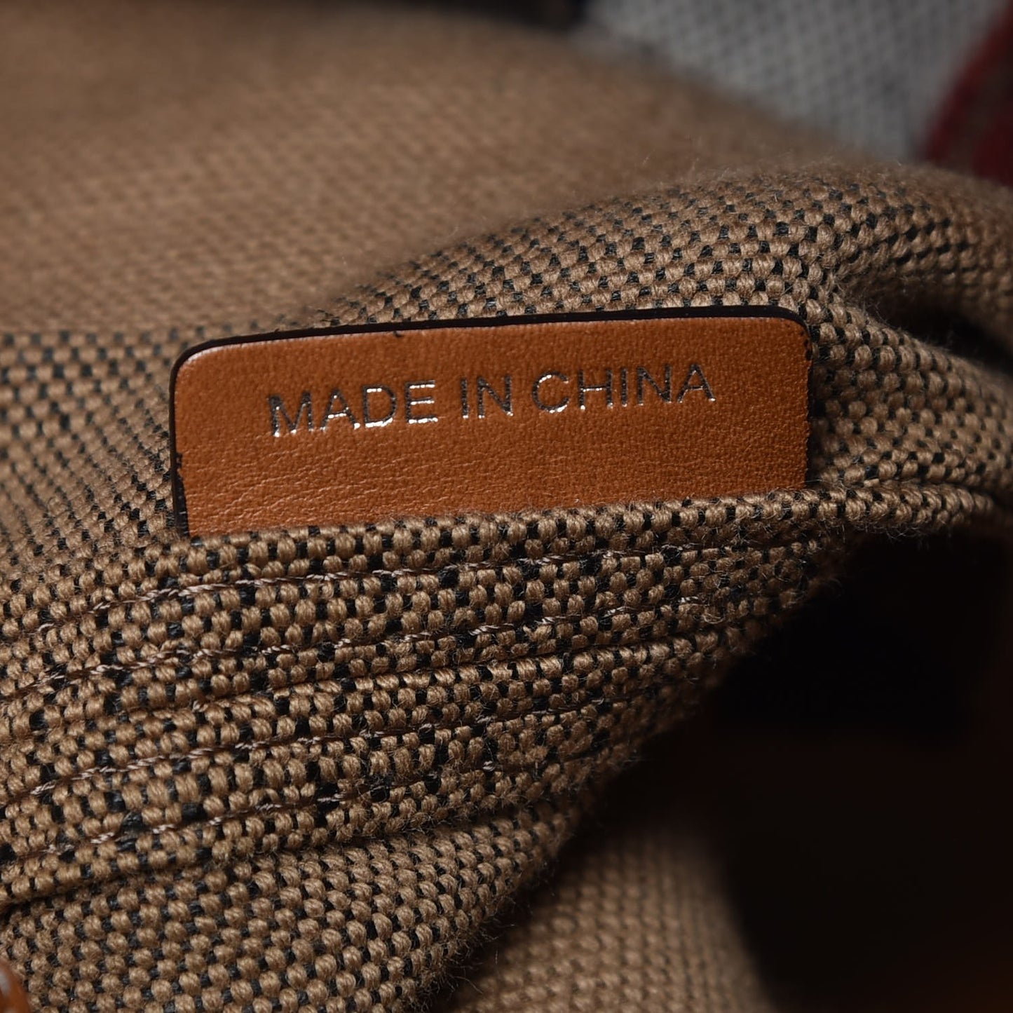 Canvas Mega Check Medium Ashby Hobo Saddle Brown