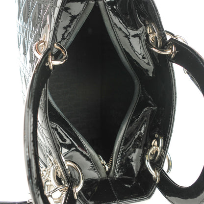 Christian Dior Patent Cannage Medium Lady Dior Black 5 of 7
